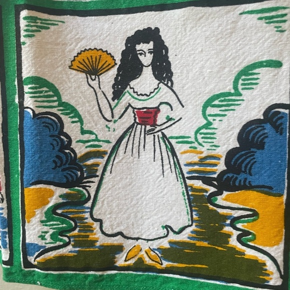 100% Cotton Vintage Tourist Trade Gazpacho Andaluz Spain Tea Towel Never Used - Picture 5 of 7